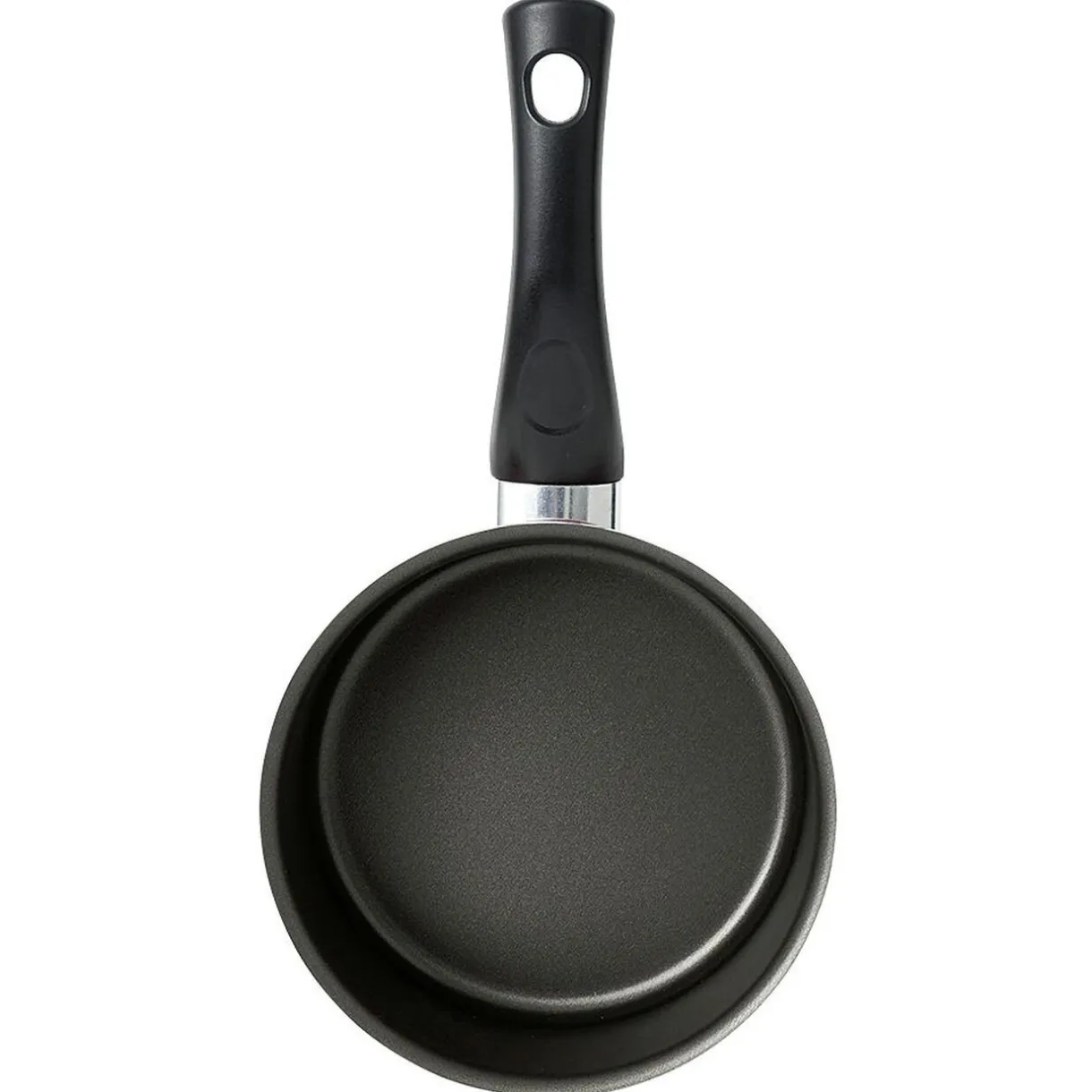 Gifi Casserole aluminium antiadhésive noir et rouge Ø 16 cm Hot