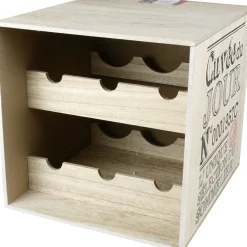 Gifi Cave à vin en bois pour 6 bouteilles Hot