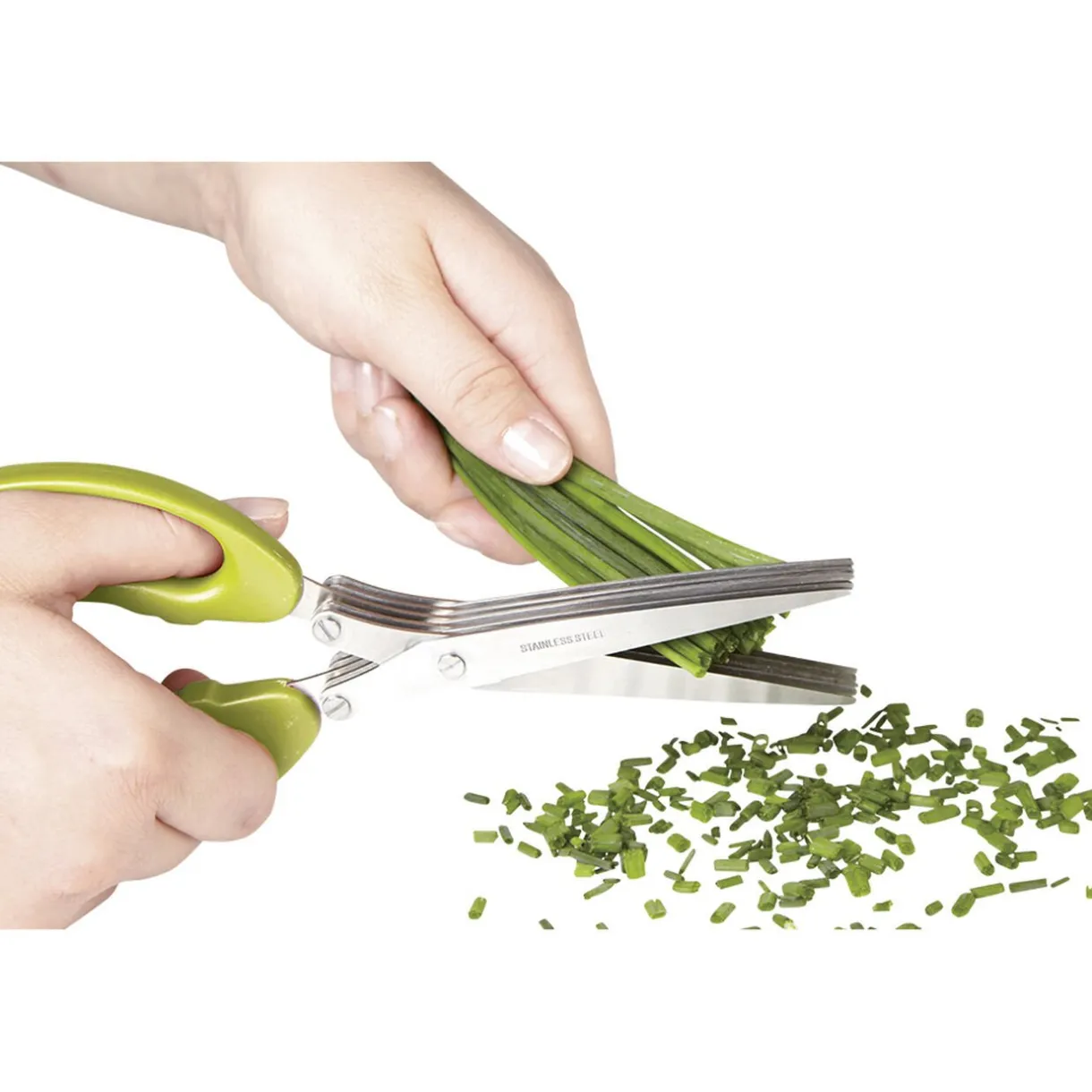 Gifi Ciseaux à herbes fraîches 5 lames tranchantes et peigne de nettoyage Hot