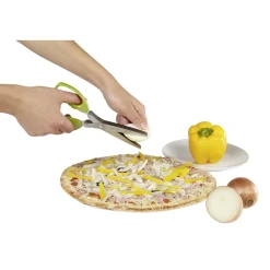 Gifi Ciseaux à herbes fraîches 5 lames tranchantes et peigne de nettoyage Hot