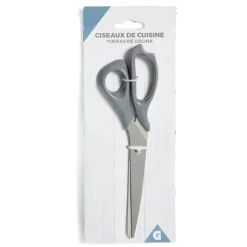 Gifi Ciseaux de cuisine en inox avec poignée plastique blanc ou noir Clearance