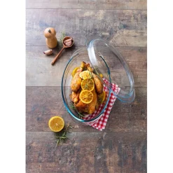 Gifi Cocotte ovale en verre transparent 4 L Hot