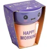 Gifi Coffret bol et mug en porcelaine Happy/Bad Morning - 2 modèles