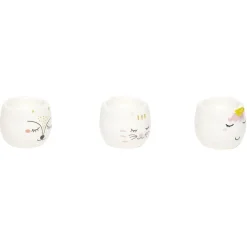 Gifi Coffret coquetier x3 motif tête animal
