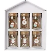 Gifi Coffret mini bocal en verre motif Noël couvercle liège x6 Clearance