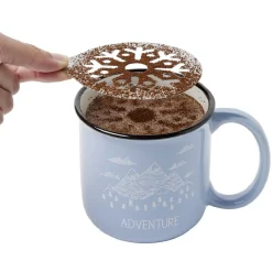 Gifi Coffret mug Barista + 2 pochoirs et shaker à chocolat