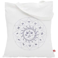 Gifi Coffret mug 330ml et tote bag signe du zodiaque blanc et violet