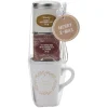 Gifi Coffret mug XXL avec boisson et biscuits Noël doré