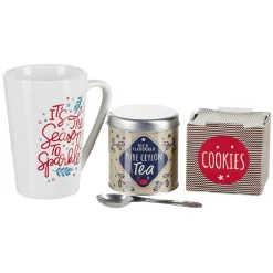 Gifi Coffret Mug XXL avec boisson et gourmandises Noël tradition