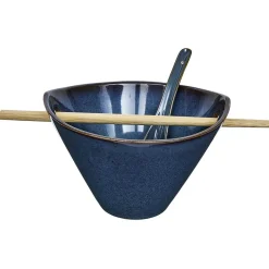 Gifi Coffret ramen en grès bleu