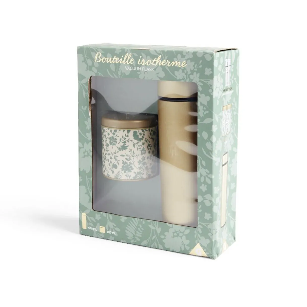 Gifi Coffret thé avec bouteille isotherme infuseur et boîte à thé Hot