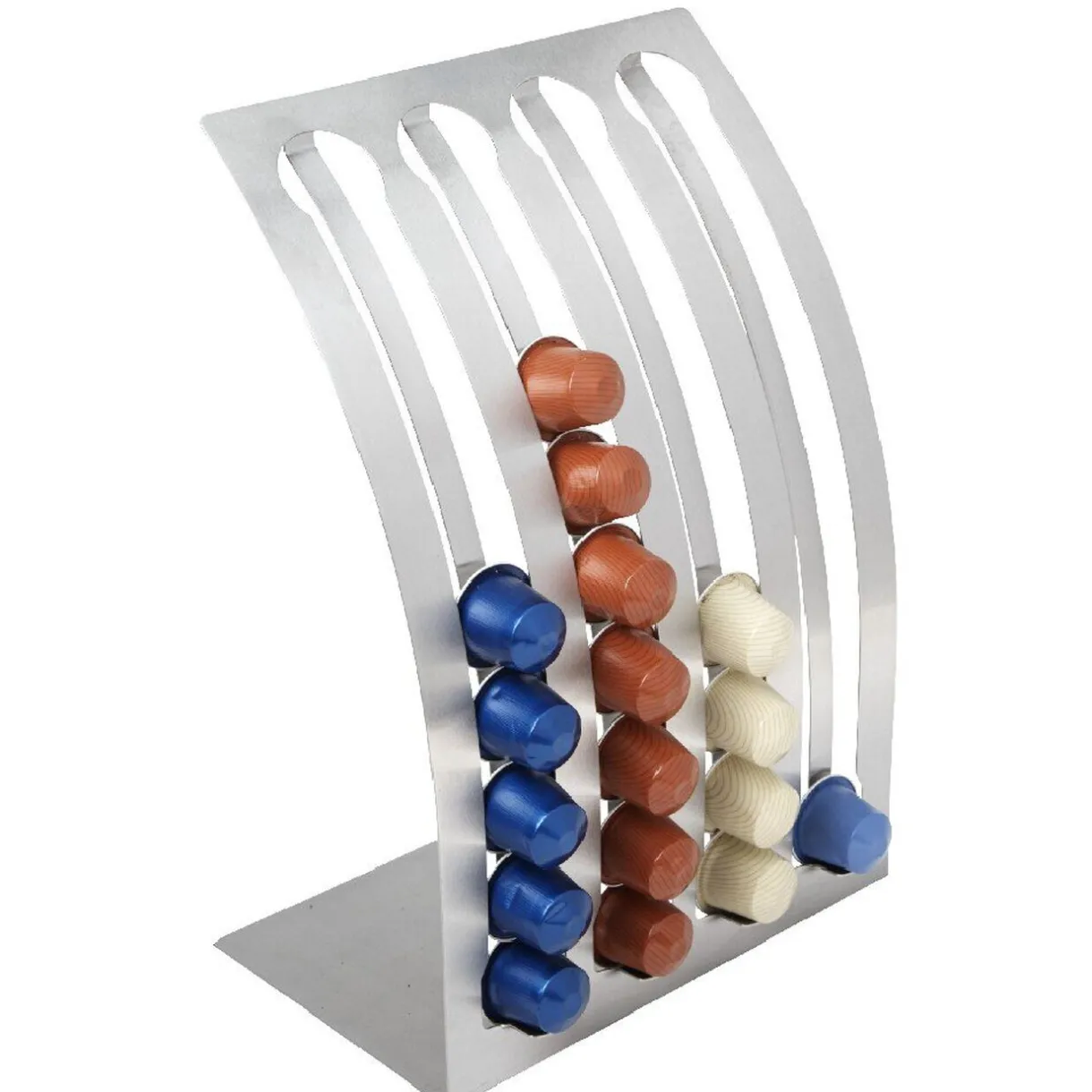 Gifi Colonne porte capsule à café gris