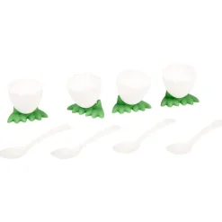Gifi Coquetier en plastique forme oeuf x4