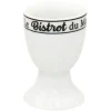 Gifi Coquetier inscription Le Bistrot du Marché noir et blanc