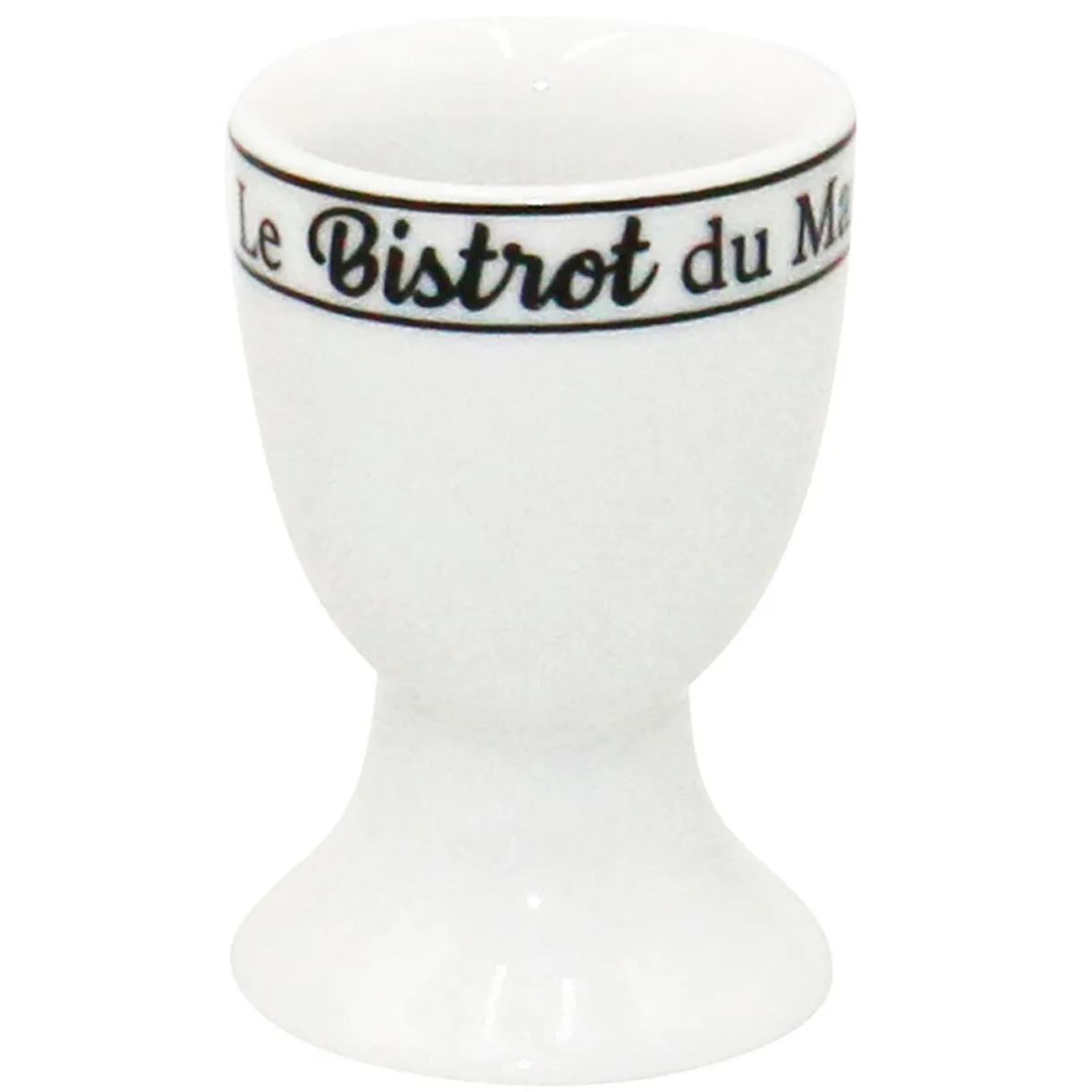Gifi Coquetier inscription Le Bistrot du Marché noir et blanc