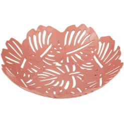 Gifi Corbeille à fruits design feuilles vert rose ou beige