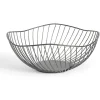 Gifi Corbeille à fruits design filaire métal noir Ø25xH12cm Discount