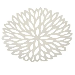 Gifi Corbeille à fruits en fer blanc crème fleur Discount