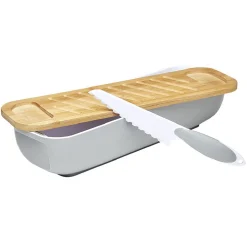 Gifi Corbeille à pain avec planche et couteau polypropylène New