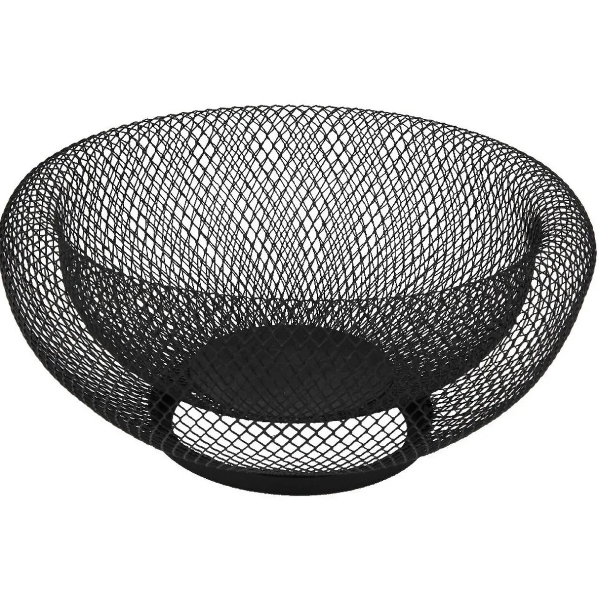 Gifi Corbeille ronde en métal grillagé noir New