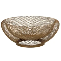 Gifi Coupe à fruits en métal dorée Outlet