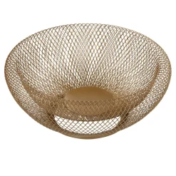 Gifi Coupe à fruits en métal dorée Outlet