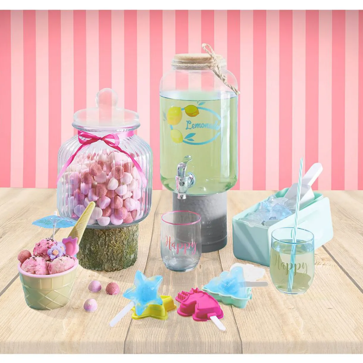Gifi Coupelle à glace avec cuillère x6