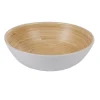 Gifi Coupelle blanche en bambou forme ronde