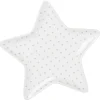Gifi Coupelle blanche forme étoile à pois gris