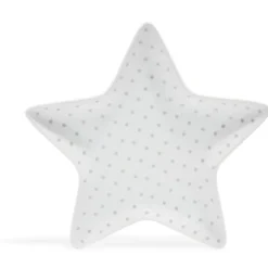 Gifi Coupelle blanche forme étoile à pois gris