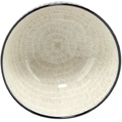 Gifi Coupelle en porcelaine décor blanc et bleu