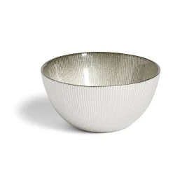 Gifi Coupelle en verre strié avec paillettes doré Ø15xH7,5cm Clearance