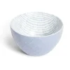 Gifi Coupelle porcelaine motif tissé blanc et bleu pastel Ø13xH7,2cm Hot
