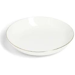 Gifi Coupelle ronde blanc et doré Ø20cm porcelaine