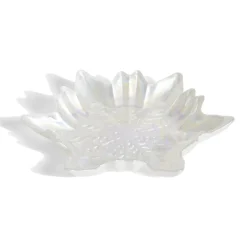 Gifi Coupelle verre flocon blanc irisé