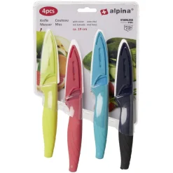 Gifi Couteau Alpina inox 19cm avec étui x4 New
