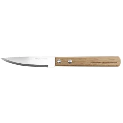 Gifi Couteau d'office bois et métal beige