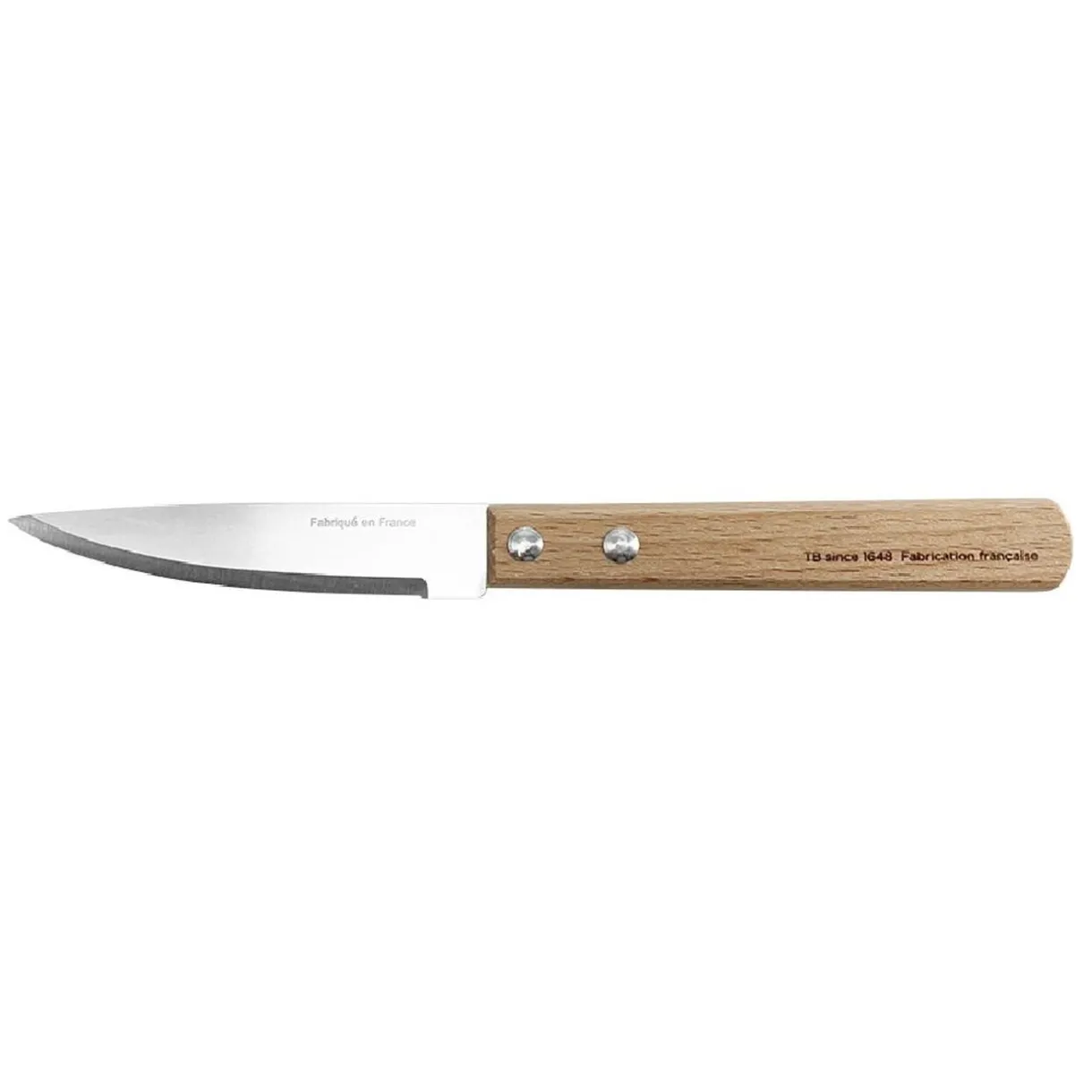 Gifi Couteau d'office bois et métal beige