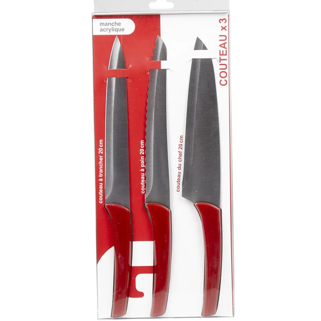 Gifi Couteau en inox x3 Discount