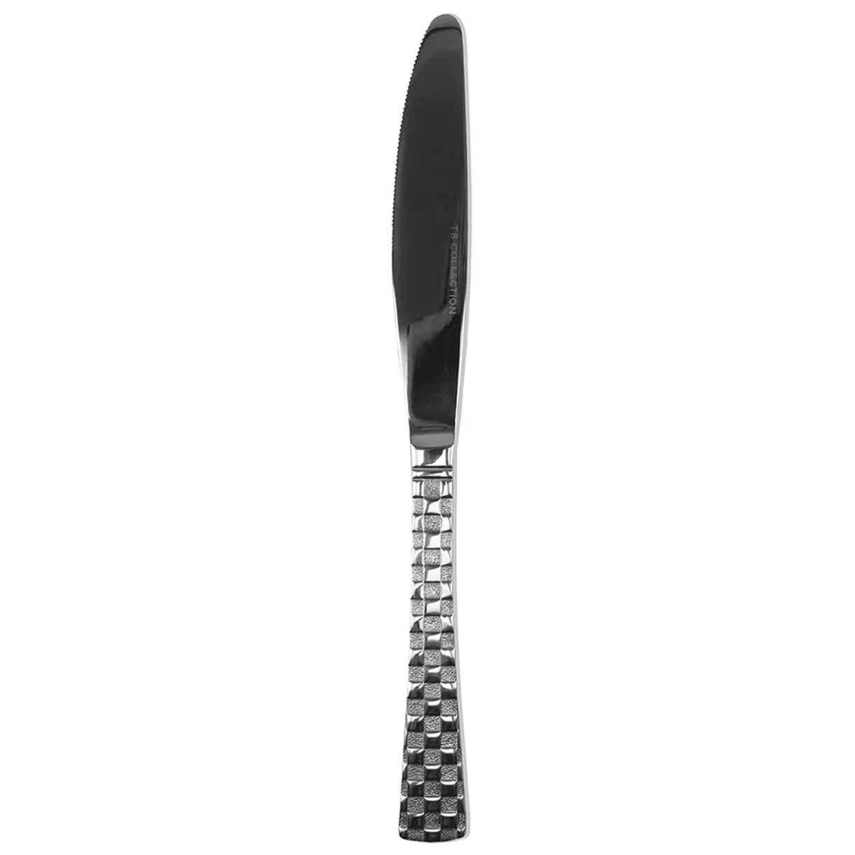 Gifi Couteau inox design damier finition miroir