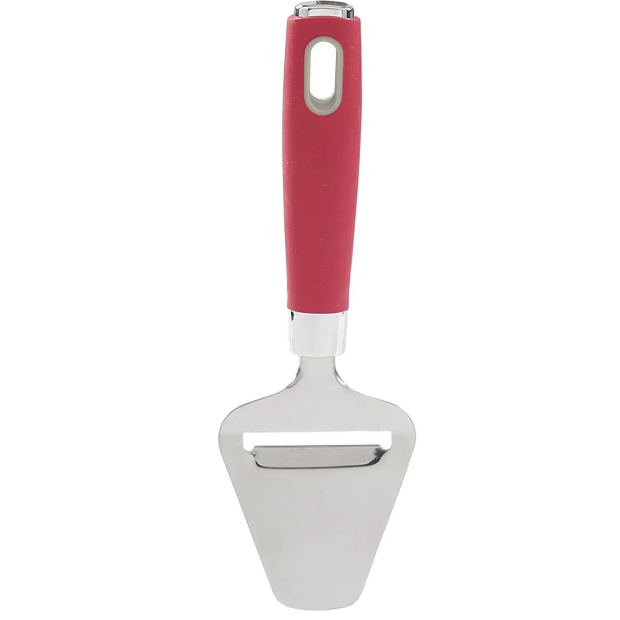 Gifi Couteau racloir à fromage inox manche rouge New