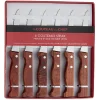 Gifi Couteau steak x6 manche bois