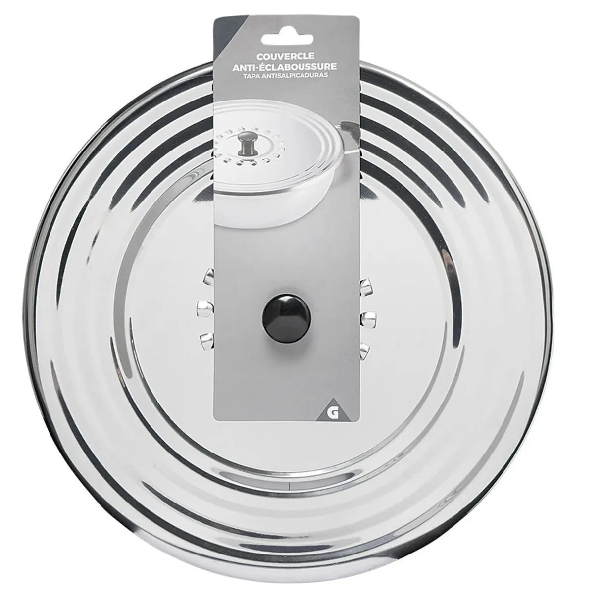 Gifi Couvercle anti éclaboussure inox New