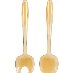 Gifi Couvert à salade plastique orange transparent x2 Best