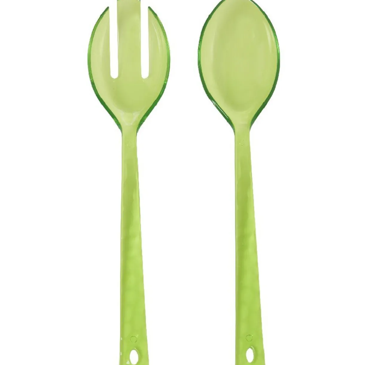 Gifi Couvert à salade vert martelé x2 New