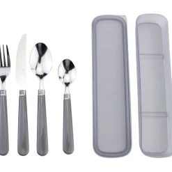 Gifi Couvert nomade x 4 avec boîte assortie