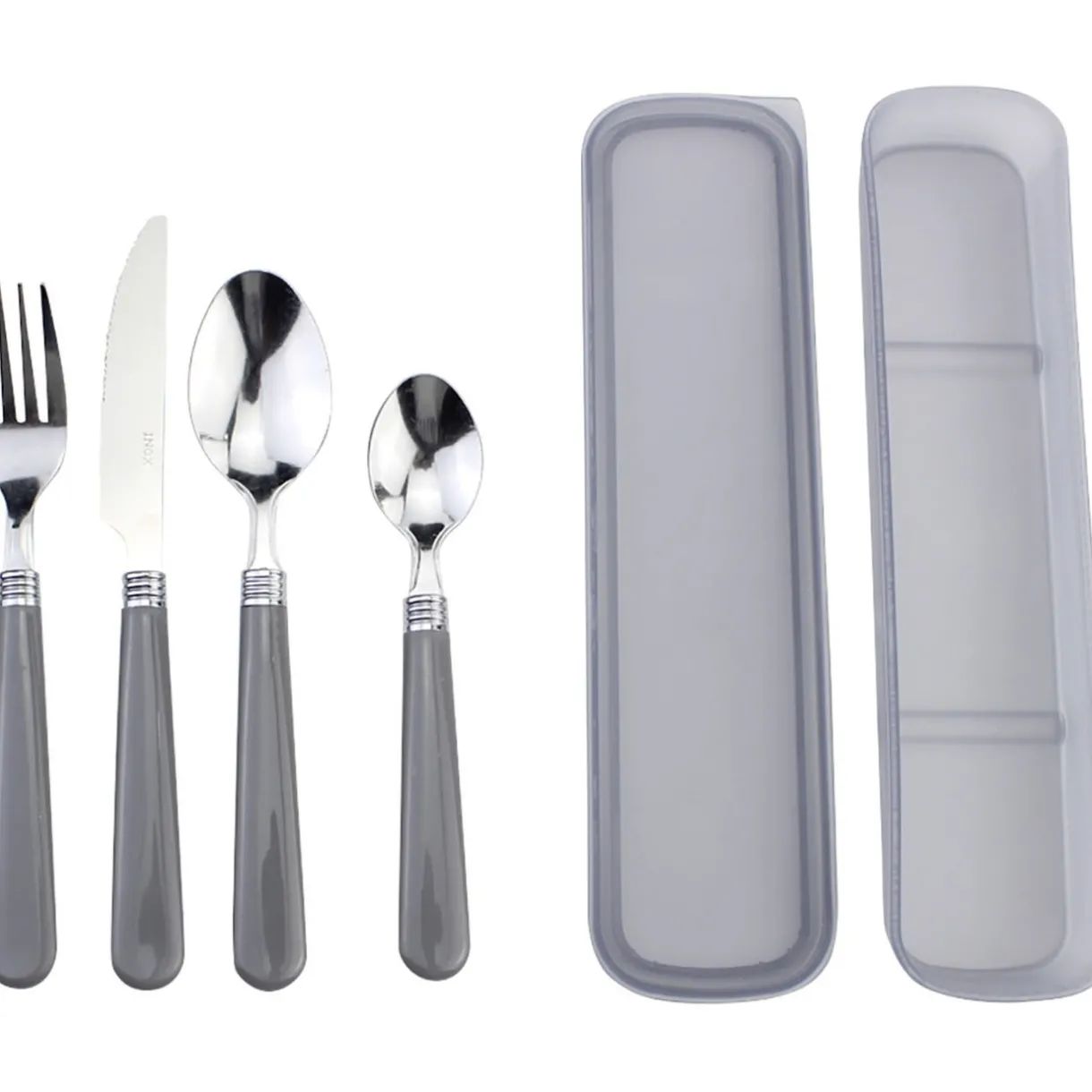 Gifi Couvert nomade x 4 avec boîte assortie