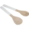 Gifi Couverts à salade blanc en bambou x2