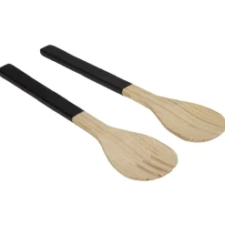 Gifi Couverts à salade noir en bambou x2 Best