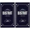 Gifi Couvre plaque planche à découper en verre design Bistrot x2 Discount